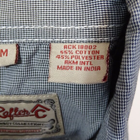 Rafter C Cowboy Pearl Snap Western Shirt Rodeo Boys Size M Black Long Sleeve - Picture 7 of 10